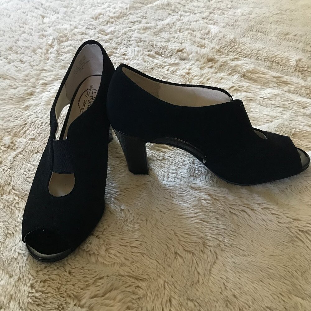 'Life Stride' Carla Peep Toe Bootie Pumps - Size 8 - Picture 5 of 8